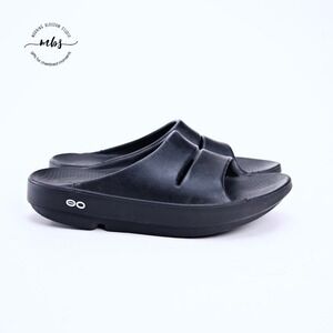 Oofos OOriginal Recovery Slide Sandals Black Women 8 Men 6
